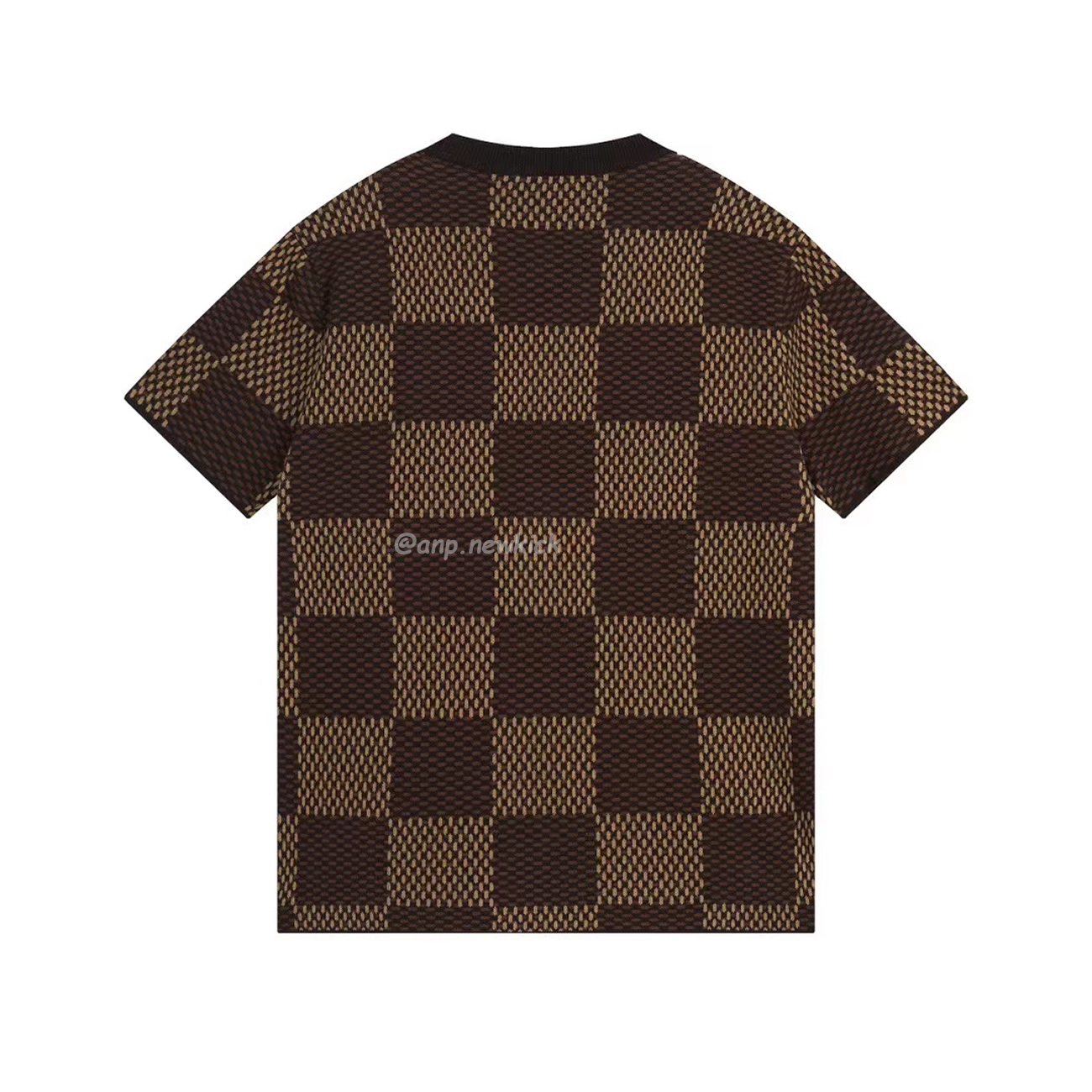 Louis Vuitton Round Necked Checkerboard T Shirt (11) - newkick.org